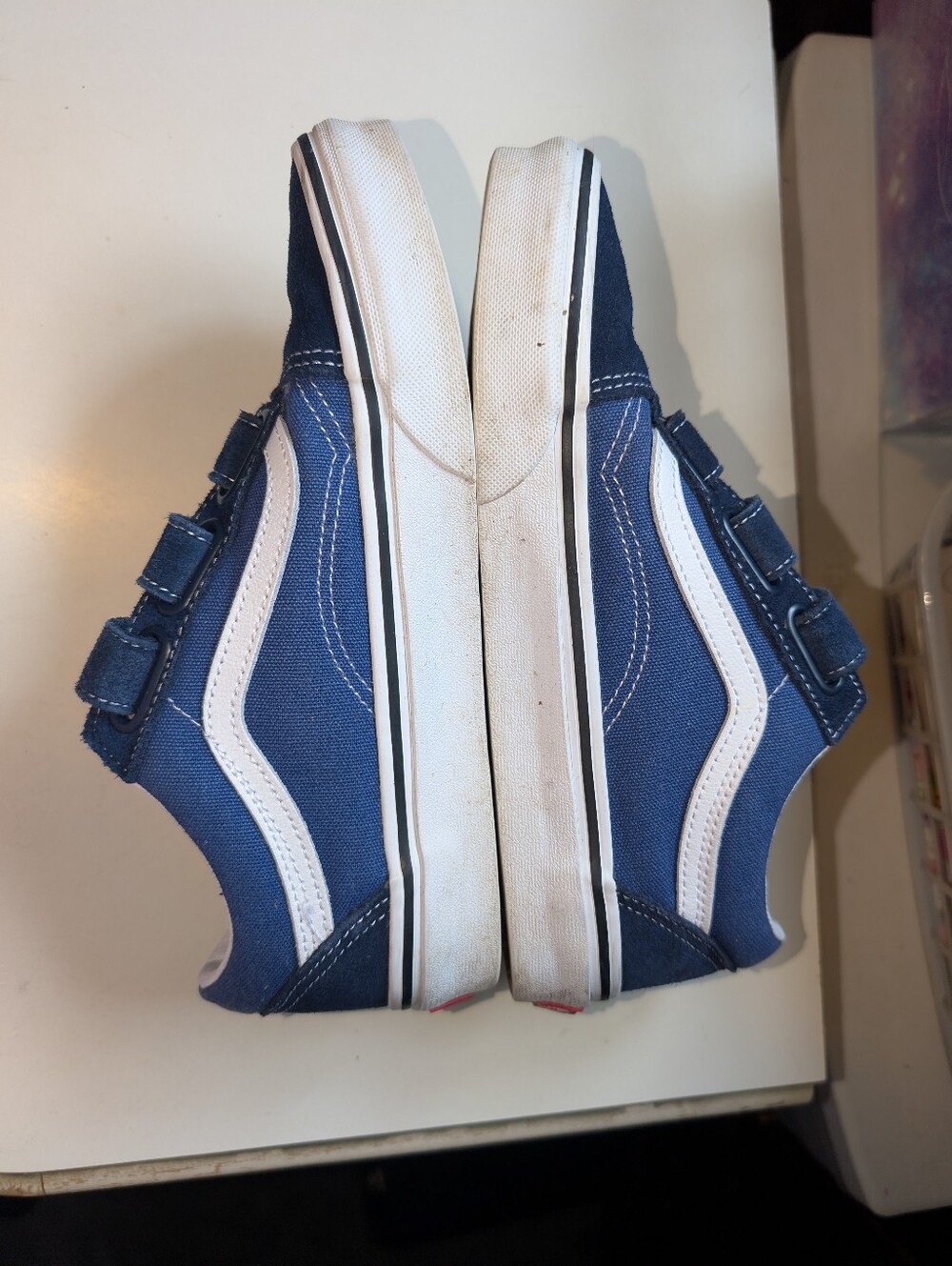Blue Suede And Canvas Vans